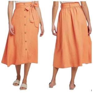 XL Orange Skirt